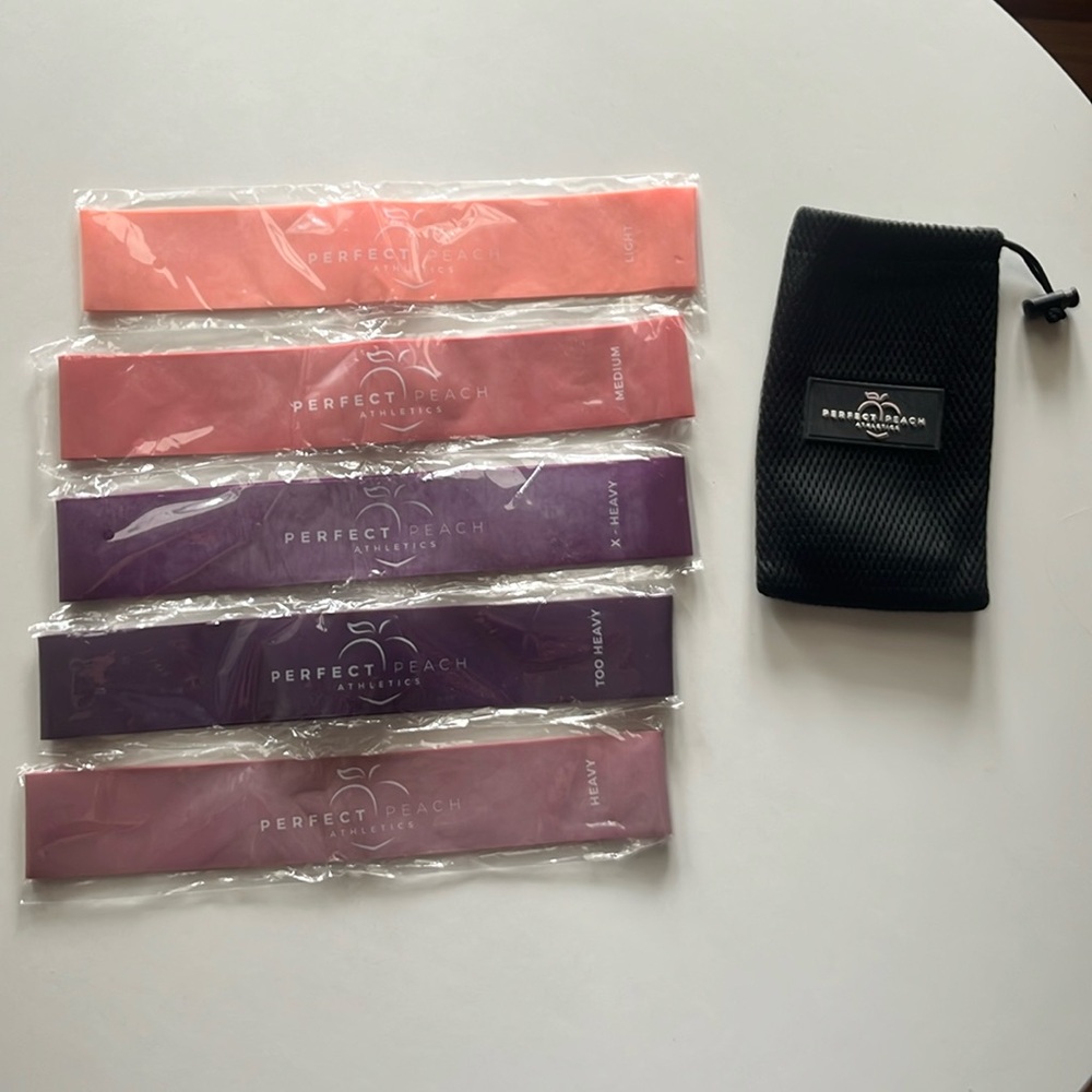 Perfect Peach Athletics Resistance Booty Bands Set of 5 NEW